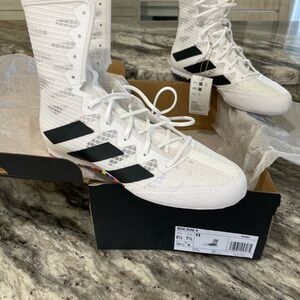 Adidas Box Hog 4 Boxing Shoes Unisex White